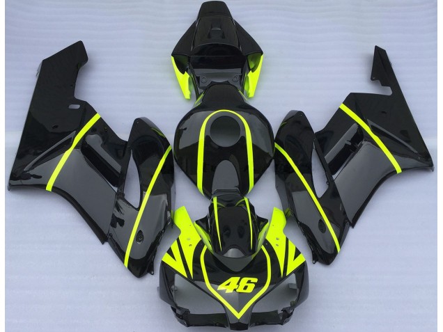 All Black and High Viz 2004-2005 Honda CBR1000RR Fairings Factory All Black and High Viz 2004-2005 Honda CBR1000RR Fairings Factory