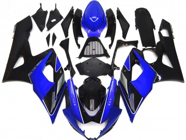Black and Blue Gloss with silver 2005-2006 Suzuki GSXR 1000 Fairings Factory