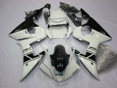Black and white 2003-2005 Yamaha R6 Fairings Factory