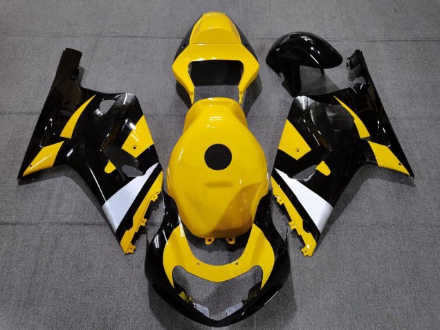 Black and Yellow 2001-2003 Suzuki GSXR 600-750 Fairings Factory Black and Yellow 2001-2003 Suzuki GSXR 600-750 Fairings Factory