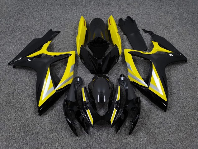 Black and Yellow OEM Style 2006-2007 Suzuki GSXR 600-750 Fairings Factory Black and Yellow OEM Style 2006-2007 Suzuki GSXR 600-750 Fairings Factory
