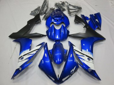 Black Blue and White 2004-2006 Yamaha R1 Fairings Factory