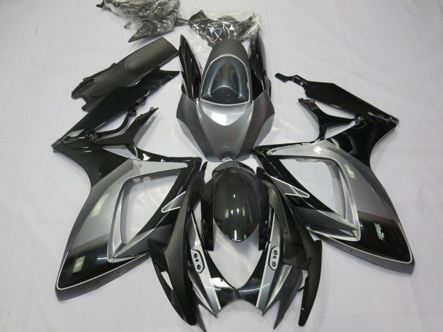 Black Grey Special 2006-2007 Suzuki GSXR 600-750 Fairings Factory Black Grey Special 2006-2007 Suzuki GSXR 600-750 Fairings Factory