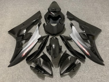 Black Matte Red Pin 2006-2007 Yamaha R6 Fairings Factory