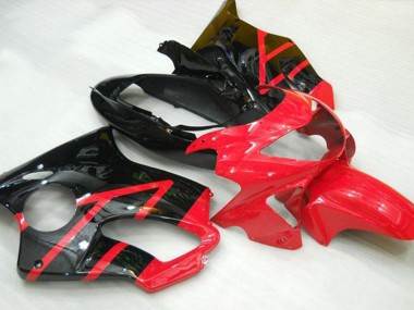Black Red 1999-2000 Honda CBR600 F4 Fairings Factory