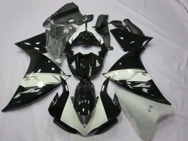 Black Silver White 2013-2014 Yamaha R1 Fairings Factory