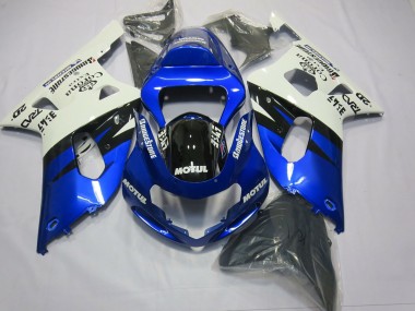 Blue and Black 2001-2003 Suzuki GSXR 600-750 Fairings Factory