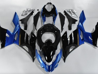 Blue and Black 2018-2020 Kawasaki Ninja 400 Fairings Factory