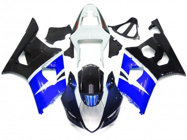 Blue and Black Gloss Custom Style 2003-2004 Suzuki GSXR 1000 Fairings Factory