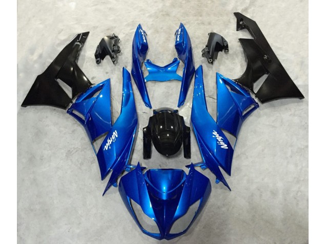 Blue and Black Ninja 2009-2012 Kawasaki ZX6R Fairings Factory Blue and Black Ninja 2009-2012 Kawasaki ZX6R Fairings Factory