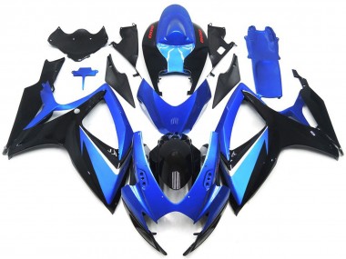 Blue and Black Special With Red Decals 2006-2007 Suzuki GSXR 600-750 Fairings Factory