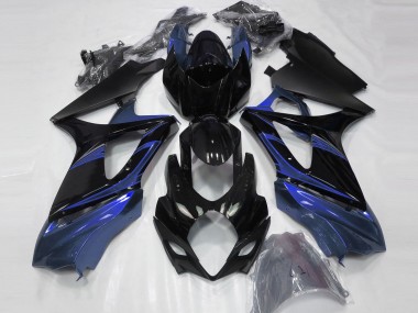 Blue and Gloss Black 2007-2008 Suzuki GSXR 1000 Fairings Factory