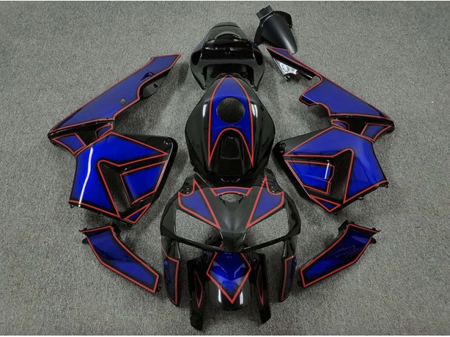 Blue and Red Turtle 2005-2006 Honda CBR600RR Fairings Factory Blue and Red Turtle 2005-2006 Honda CBR600RR Fairings Factory