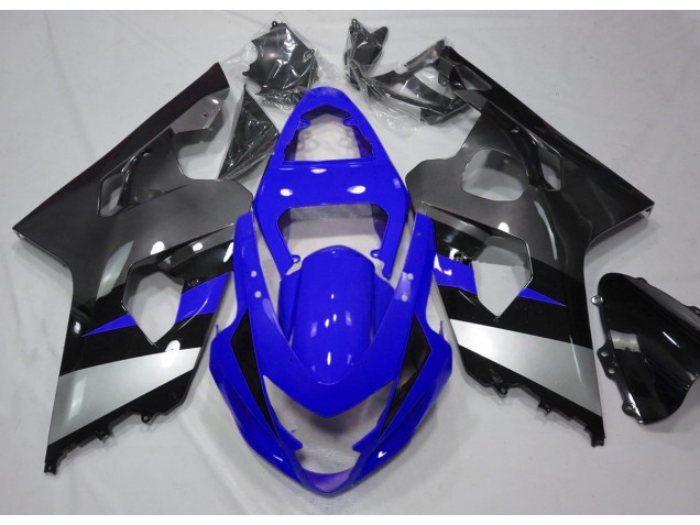 Blue and Silver 2004-2005 Suzuki GSXR 600-750 Fairings Factory Blue and Silver 2004-2005 Suzuki GSXR 600-750 Fairings Factory