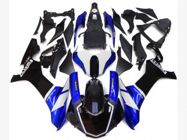 Blue and White Custom Style 2015-2019 Yamaha R1 Fairings Factory