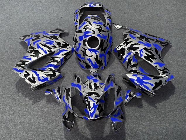 Blue Camo 2002-2012 Honda VFR800 Fairings Factory