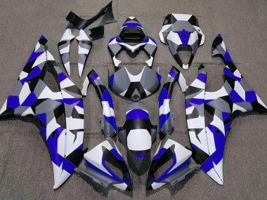 Blue Camo Plain 2008-2016 Yamaha R6 Fairings Factory