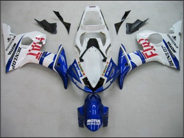 Blue Fiat 2003-2005 Yamaha R6 Fairings Factory