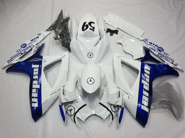 Blue Jordan 2006-2007 Suzuki GSXR 600-750 Fairings Factory Blue Jordan 2006-2007 Suzuki GSXR 600-750 Fairings Factory