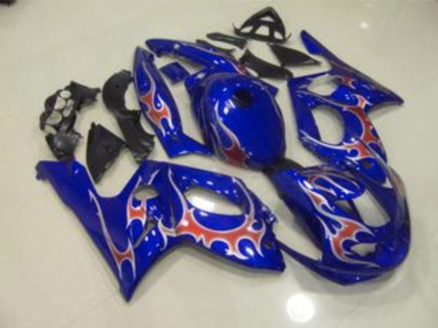 Blue Red and Silver Gloss 1998-2007 Yamaha YZF600 Fairings Factory Blue Red and Silver Gloss 1998-2007 Yamaha YZF600 Fairings Factory