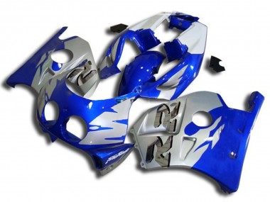 Blue Silver and White 1990-1998 Honda CBR250RR Fairings Factory