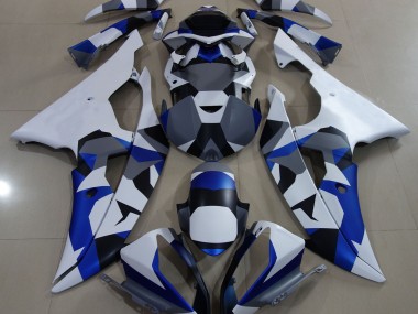 Blue Snow Camo 2008-2016 Yamaha R6 Fairings Factory