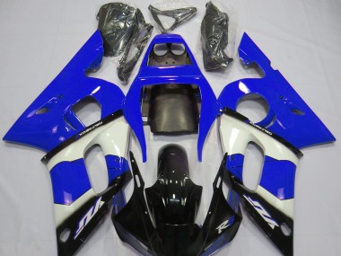Blue White and Black 1998-2002 Yamaha R6 Fairings Factory