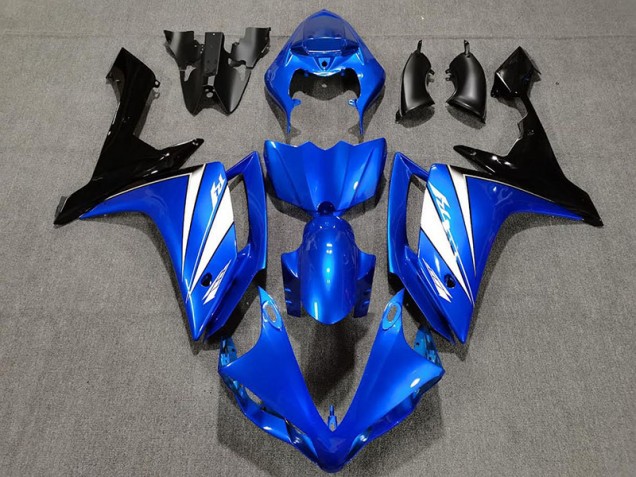 Blue White and Black 2007-2008 Yamaha R1 Fairings Factory Blue White and Black 2007-2008 Yamaha R1 Fairings Factory