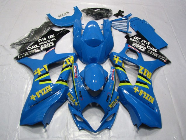 Bright Blue Rizla 2007-2008 Suzuki GSXR 1000 Fairings Factory Bright Blue Rizla 2007-2008 Suzuki GSXR 1000 Fairings Factory