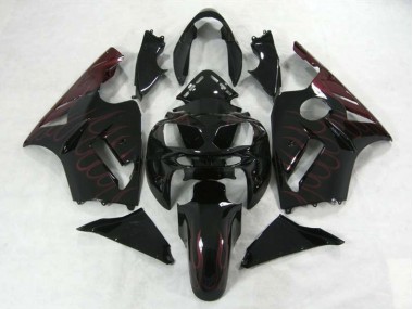 Burgundy Flame 2002-2005 Kawasaki ZX12R Fairings Factory