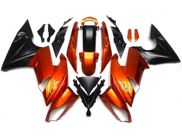 Burnt Orange 2007-2011 Kawasaki Ninja 650R Fairings Factory Burnt Orange 2007-2011 Kawasaki Ninja 650R Fairings Factory