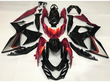 Burnt Orange and Black 2009-2016 Suzuki GSXR 1000 Fairings Factory