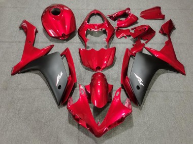 Candy Red & Black 2007-2008 Yamaha R1 Fairings Factory