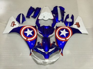 Captain America 2009-2012 Yamaha R1 Fairings Factory