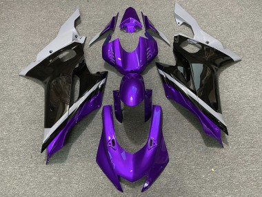 Cement Black and Purple 2017-2019 Yamaha R6 Fairings Factory