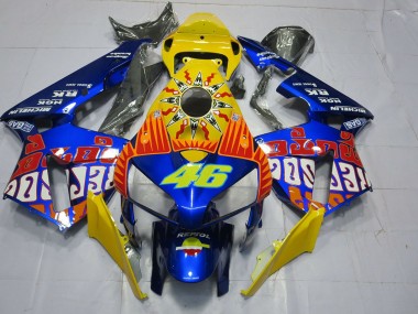 Custom Blue Rossi 2005-2006 Honda CBR600RR Fairings Factory