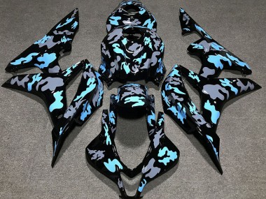 Custom Camo Blue 2007-2008 Honda CBR600RR Fairings Factory