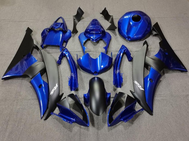 Dark Blue and Matte Black 2008-2016 Yamaha R6 Fairings Factory Dark Blue and Matte Black 2008-2016 Yamaha R6 Fairings Factory