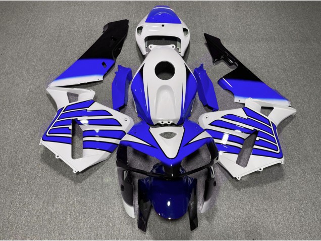 Dark Blue and White Wings 2005-2006 Honda CBR600RR Fairings Factory Dark Blue and White Wings 2005-2006 Honda CBR600RR Fairings Factory