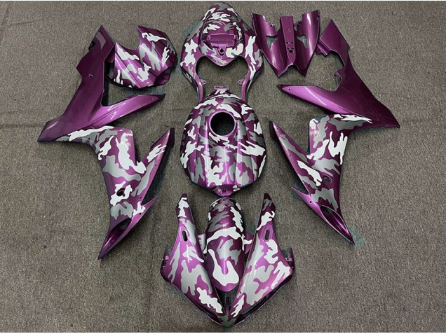 Dark Magenta Camo 2004-2006 Yamaha R1 Fairings Factory Dark Magenta Camo 2004-2006 Yamaha R1 Fairings Factory