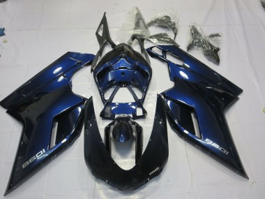 Deep Blue 2007-2012 Ducati 848 1098 1198 Fairings Factory