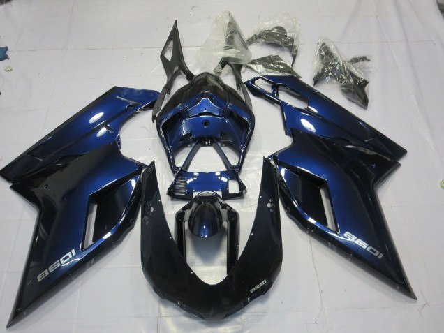 Deep Blue 2007-2012 Ducati 848 1098 1198 Fairings Factory Deep Blue 2007-2012 Ducati 848 1098 1198 Fairings Factory