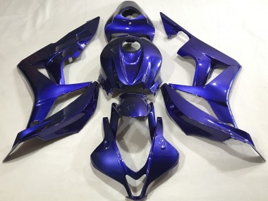 Deep Blue Plain 2007-2008 Honda CBR600RR Fairings Factory