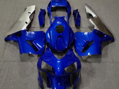 Deep Blue & Silver 2003-2004 Honda CBR600RR Fairings Factory