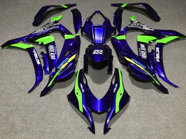 Deep Blue Trickstar 2016-2019 Kawasaki ZX10R Fairings Factory