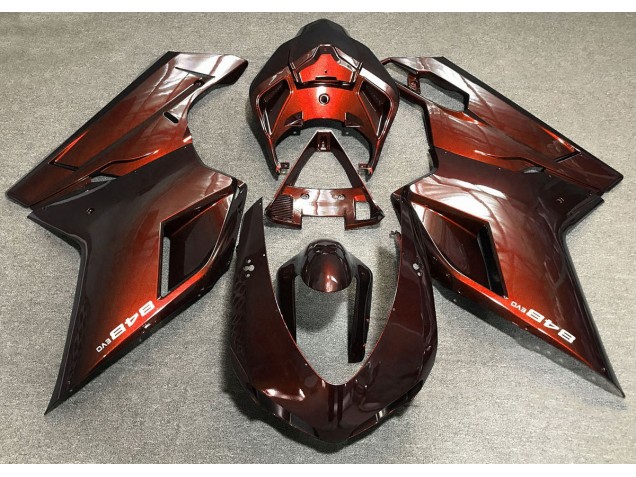 Deep Orange 2007-2012 Ducati 848 1098 1198 Fairings Factory Deep Orange 2007-2012 Ducati 848 1098 1198 Fairings Factory