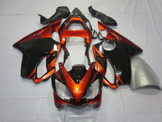 Deep Orange and Black 2001-2003 Honda CBR600 F4i Fairings Factory Deep Orange and Black 2001-2003 Honda CBR600 F4i Fairings Factory