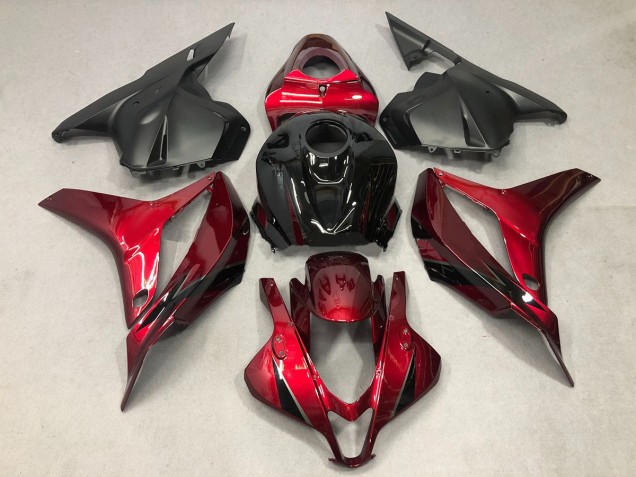 Deep Red with Black 2009-2012 Honda CBR600RR Fairings Factory Deep Red with Black 2009-2012 Honda CBR600RR Fairings Factory
