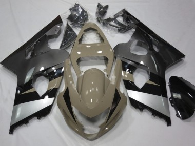 Desert Tan and Silver 2004-2005 Suzuki GSXR 600-750 Fairings Factory