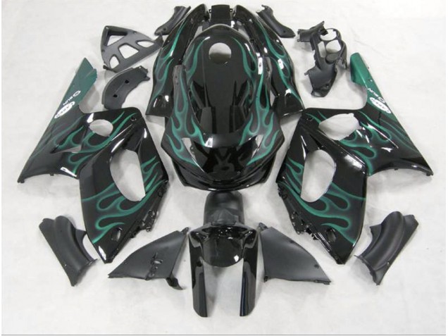 Emerald Green Flame 1998-2007 Yamaha YZF600 Fairings Factory Emerald Green Flame 1998-2007 Yamaha YZF600 Fairings Factory